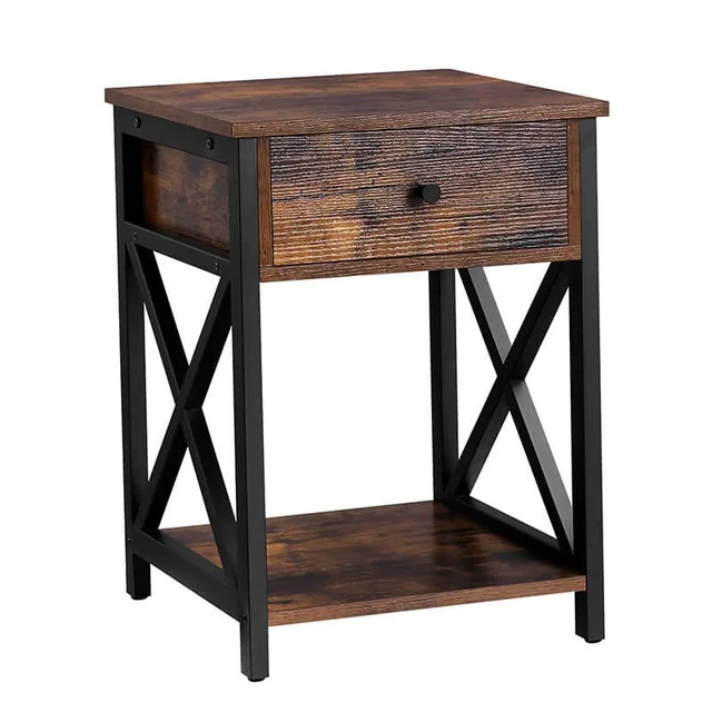 Table, meuble avec tiroir, style rustique