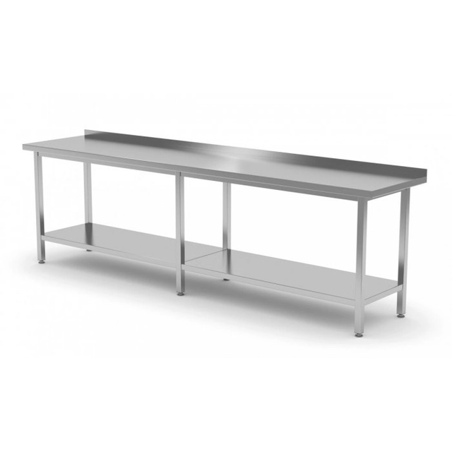 Table murale avec étagère 2300 x 700 x 850 mm POLGAST 103237-6 103237-6