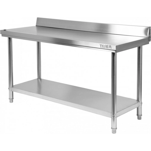 TABLE MURALE AVEC ÉTAGÈRE, PLIABLE 1500×600×H850+100 mm YATO YG-09024 YG-09024