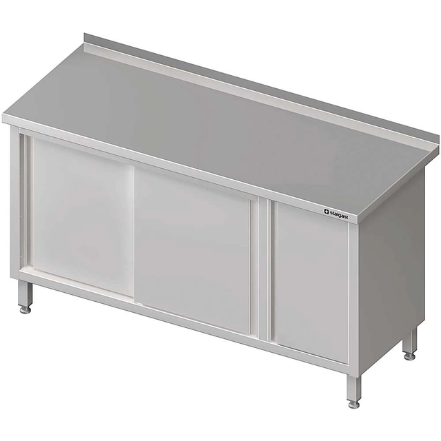 Table murale avec meuble (P), porte coulissante 1900x600x850 mm