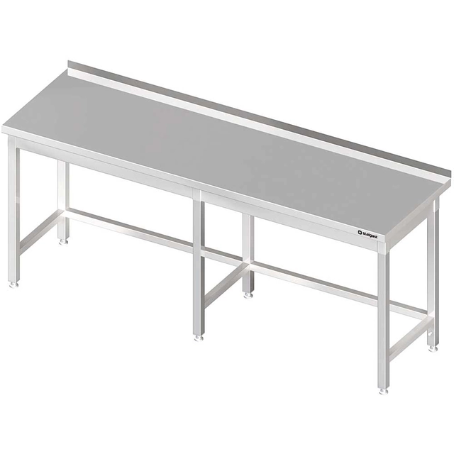 Table murale sans étagère 2500x700x850 mm soudée