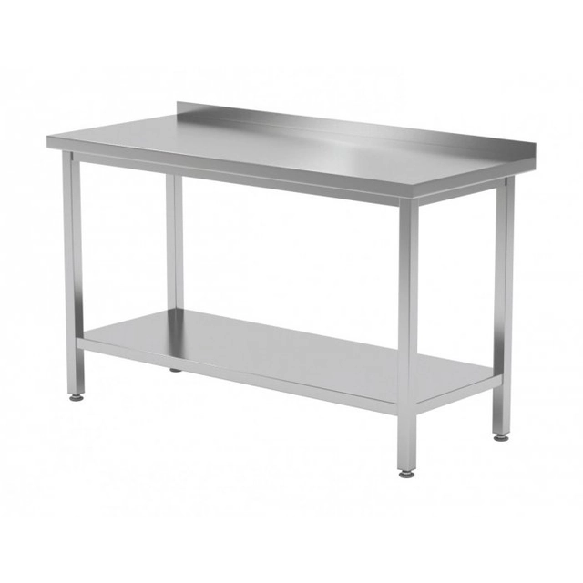 Table murale vissée avec étagère 1200 x 700 x 850 mm POLGAST 103127SK 103127SK