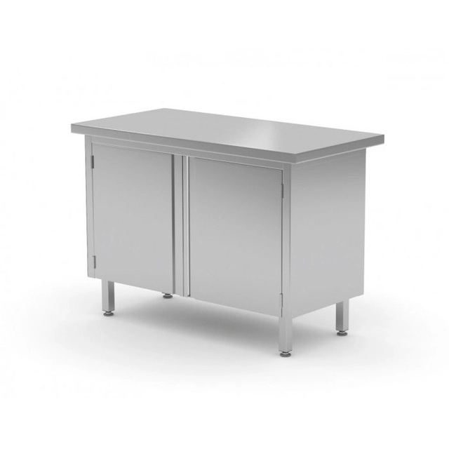 Table passe-plat centrale avec porte battante 1000 x 700 x 850 mm POLGAST 128107P 128107P