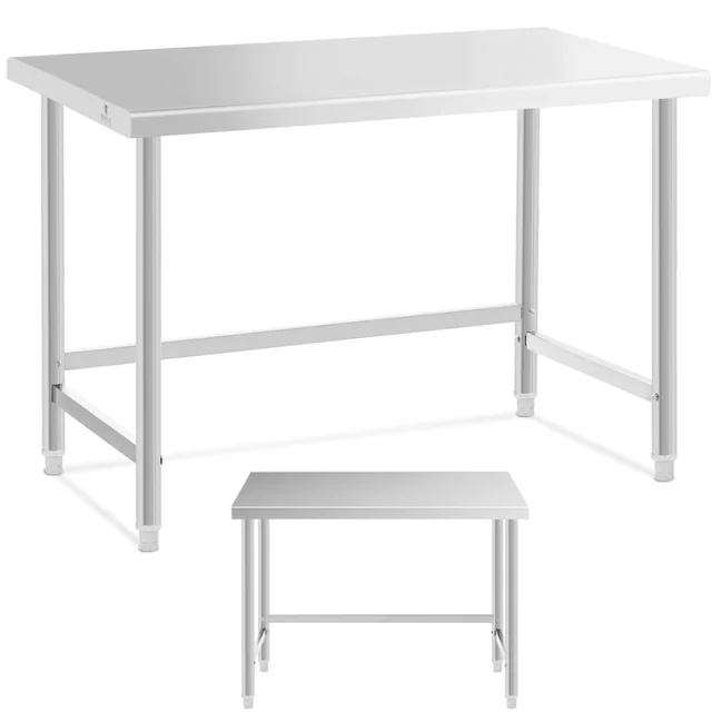 Table, stainless steel worktop 120x60cm