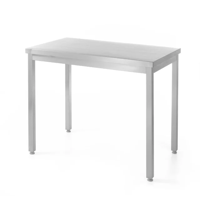 Table traiteur 120 x 60 cm, acier inoxydable Hendi