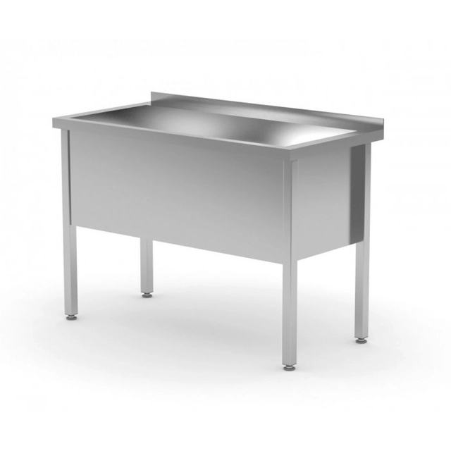 Table with a single-chamber pool - chamber height h = 400 mm 1000 x 600 x 850/400 mm POLGAST 205106/4 205106/4