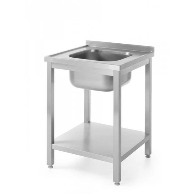 Table with one sink and shelf - screwed HENDI 811856 811856