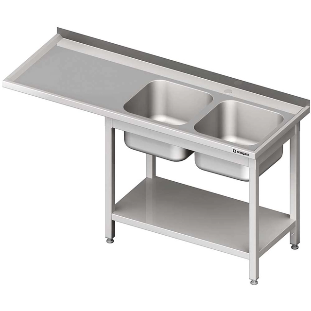 Table with sink 2-kom.(P) and space for a refrigerator or dishwasher 1600x600x900 mm