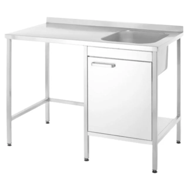 Table with sink and space for dishwasher or freezer 1200x650x900 Barmatic