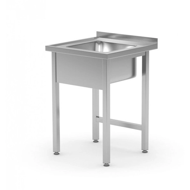 Table with sink without shelf 600 x 600 x 850 mm POLGAST 211066 211066