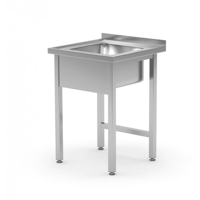 Table with sink without shelf 700 x 700 x 850 mm POLGAST 211077 211077