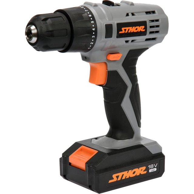 Taladro/atornillador Sthor 78972 18 V 2 x batería 1.3 Ah