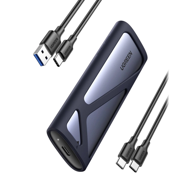Taskukotelo SSD-asemalle M.2 USB 3.2 Gene 2 Super Speed ​​USB 10Gbps harmaa