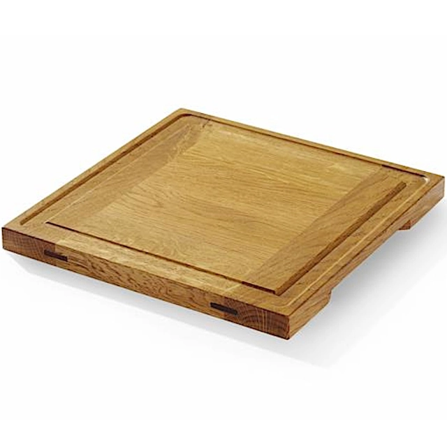 Tavola in ROVERE per piatti da portata 27x27cm spessore 2cm