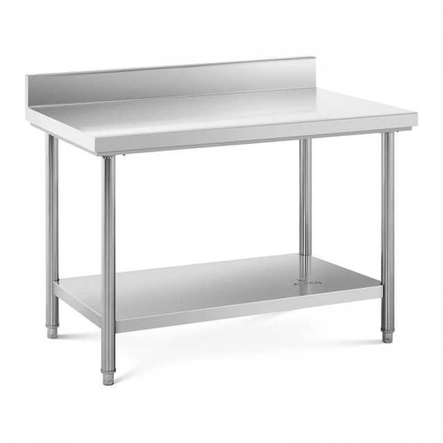 Tavolo da lavoro in acciaio inox - 120 x 70 cm ROYAL CATERING 10012434 RC-WT12070BSS