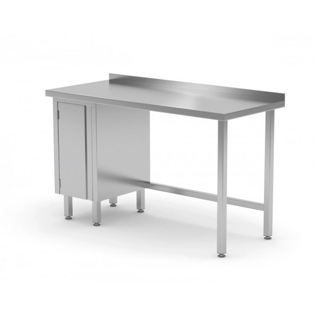 Tavolo da parete, mobile con ante battenti - mobile a sinistra 1900 x 700 x 850 mm POLGAST 124197-L 124197-L