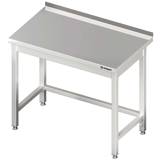 Tavolo da parete senza ripiano 1300x600x850 mm saldato