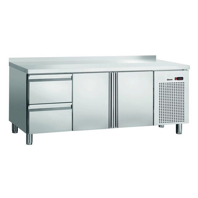 Tavolo di Refrigerazione 2-Drzwiowy Con Cassetti 2 e Bordo Bartscher 110855ma