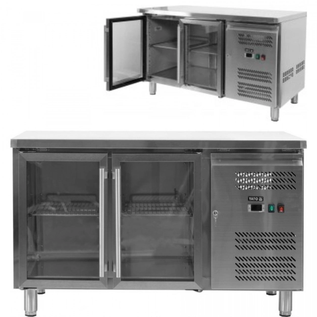 Tavolo di Refrigerazione 2-Drzwiowy Smaltato 136x70 Yato Yg-05252