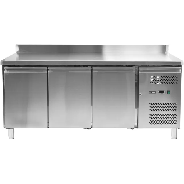 Tavolo refrigerante 3-drzwiowy con bordo 179,5x70x95cm