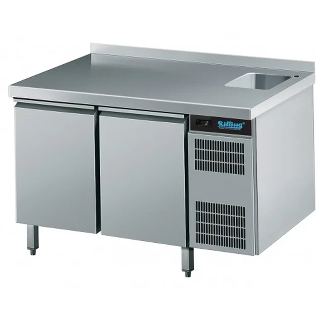 Tavolo refrigerante con lavello GN 1/1 KT Profondità 700mm Rivellazione AKT EK721 1601-B