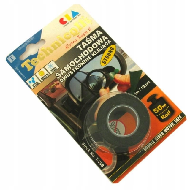 TECHNICQLL CAR TWO-SIDED TAPE 1,5m/ 19mm