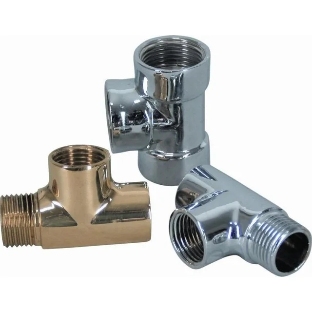 Tee internal thread x internal thread x internal thread 1/2" chrome plated brass Onnline