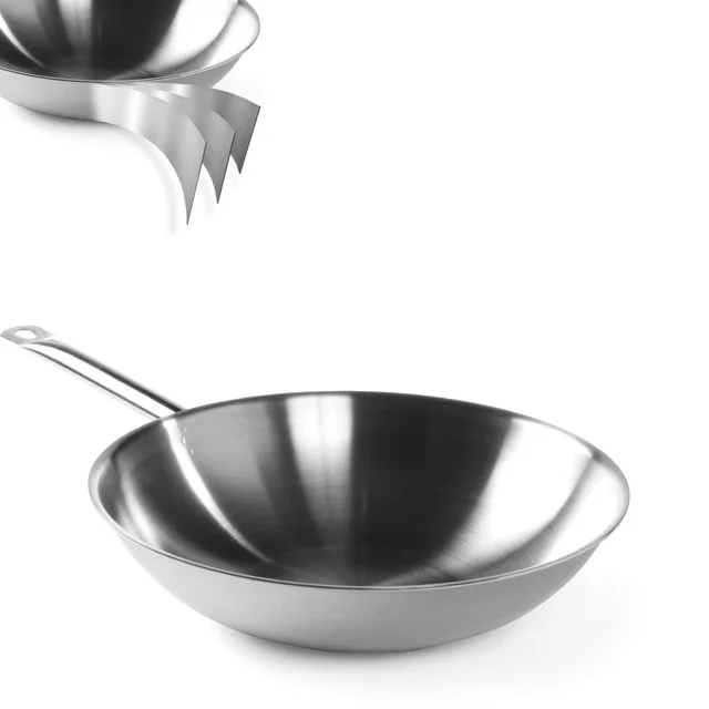 Τηγάνι WOK 3-PLY - χωρίς καπάκι - Hendi 839003