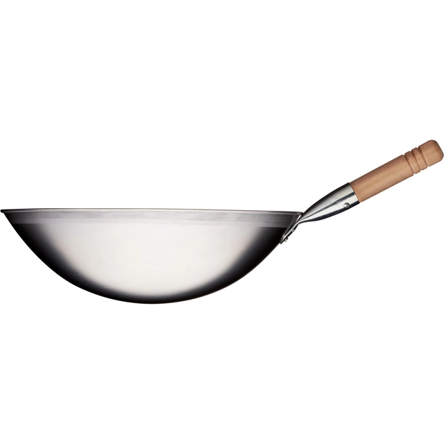 Τηγάνι Wok, ατσάλι με σατινέ, Ø 400 mm