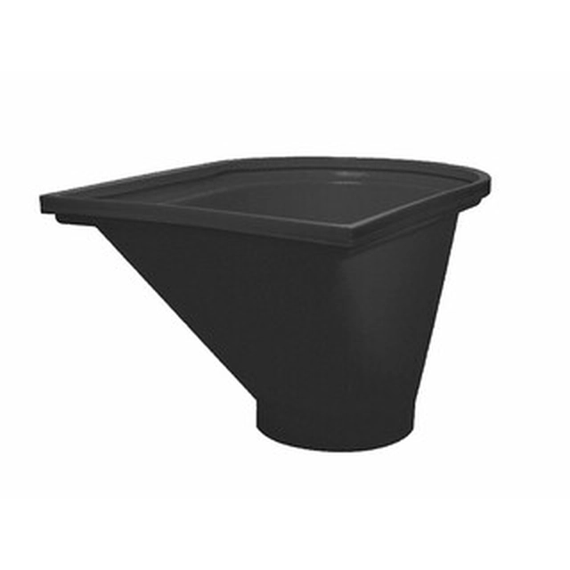 Tekcnoplast black debris chute input opening 650x390mm