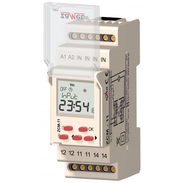 temporizator 1-KAN. săptămânal 230V TIP AC:ZCM-11