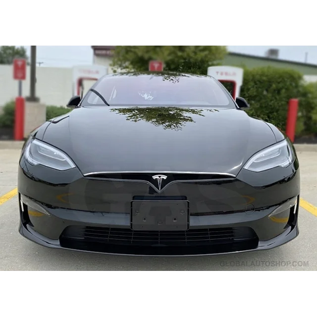 Tesla Model S - Chrome Strips Chrome Grill Dummy Bumper Tuning