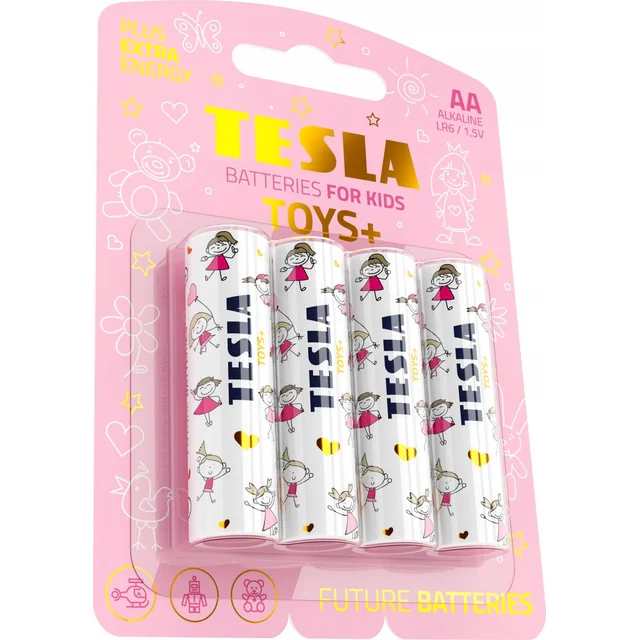 Tesla TESLA alkalická baterie R6 (AA) TOYS+ GIRL [4x120] 4 ks