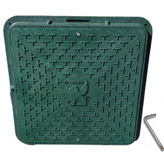 The hatch cover for the septic tank 60cm WL-60/72 green