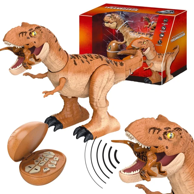 THE LARGE DINOSAUR ROBOT T-REX REMOTE CONTROLLED ROARS