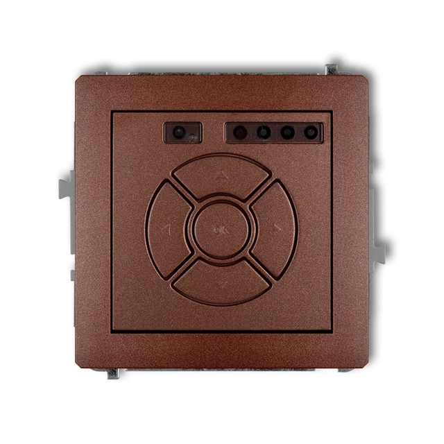 The mechanism of the electronic roller shutter controller (local control) brown metallic KARLIK DECO 9DSR-1