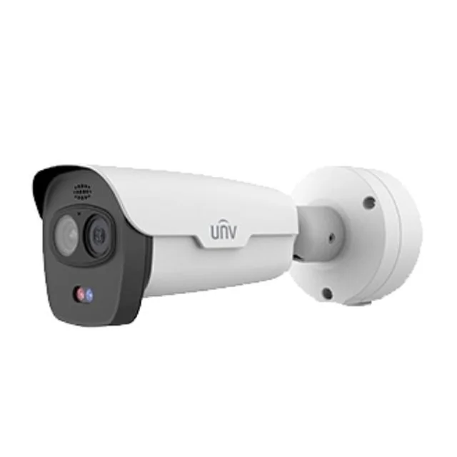 Thermal Camera Dual-spectrum 4MP, Starlight, lens 4 mm, Speaker, Microphone, IR 50m, Alarm and video analysis, PoE - UNV TIC2621SR-F3-4F4AC-VD