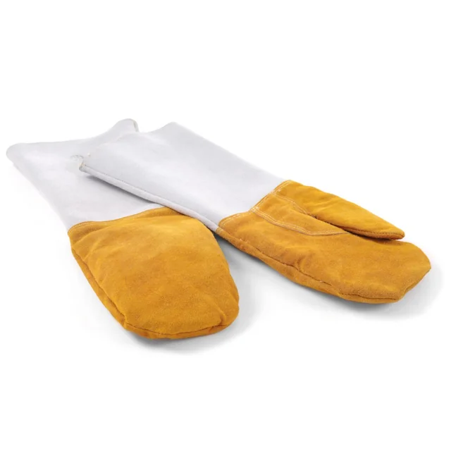 Thermal protective kitchen gloves made of leather 2szt.