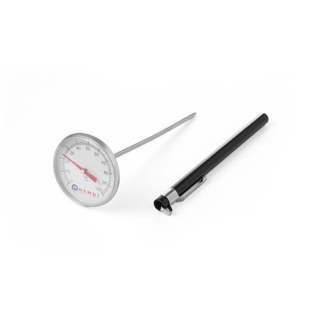 Thermometer with a probe
