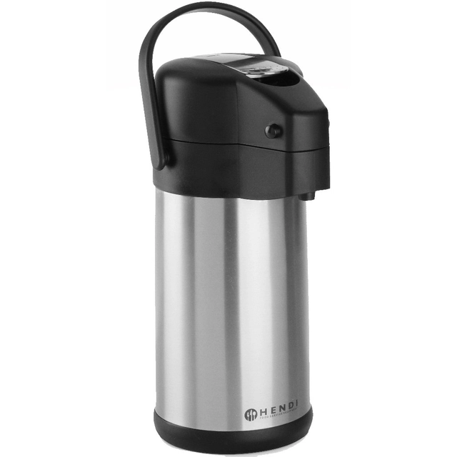 Thermos per bevande a base di caffè e tè con pompa 3L Hendi 445877