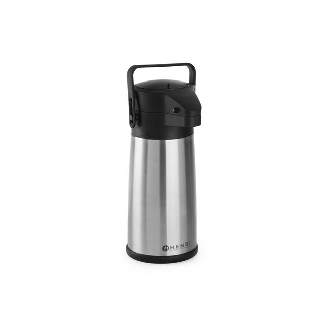 Thermos with a pump