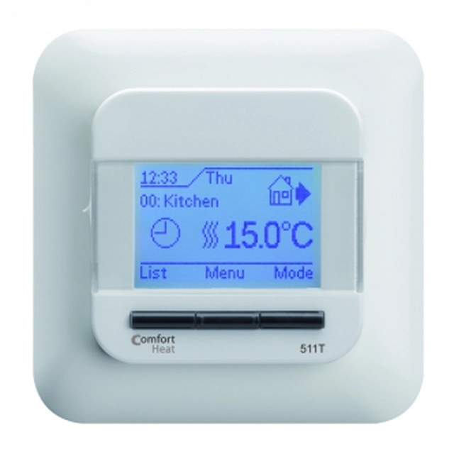 Thermostat Comfort Heat, C511T für Rahmen mit rechteckigen Kanten