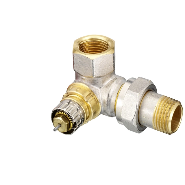 Thermostatic three-axis valve RA-N, right, for two-pipe central heating systems