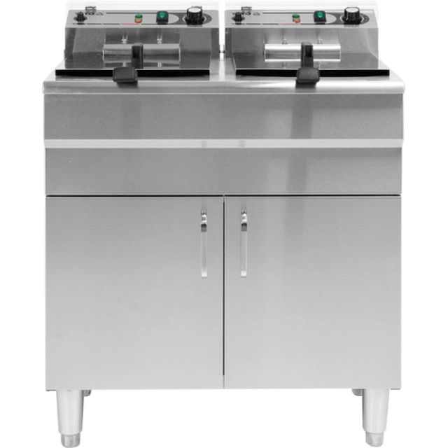 Three-phase fryer 2x16 liters with Yato cabinet