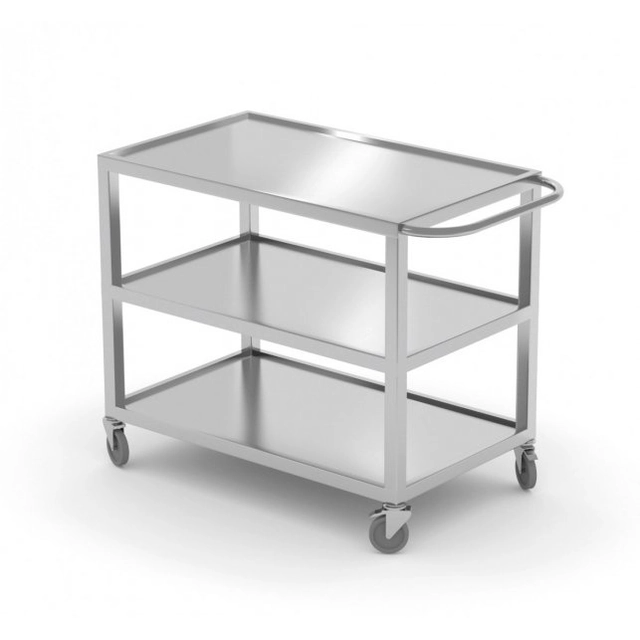 Three-shelf waiter's trolley 1000 x 500 x 850 mm POLGAST 423105 423105