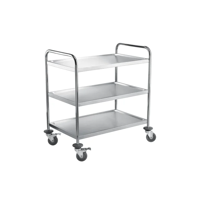 Three-shelf waiter's trolley