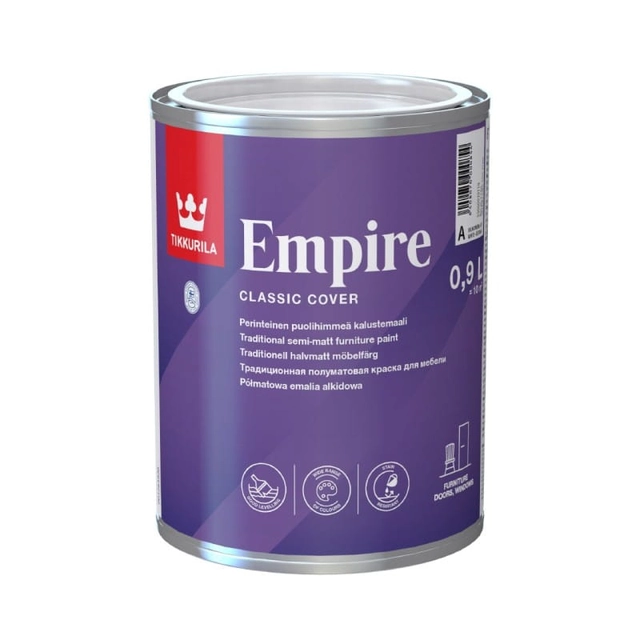 Tikkurila Empire Halfmat alkyd emaille Basis A 2,7L