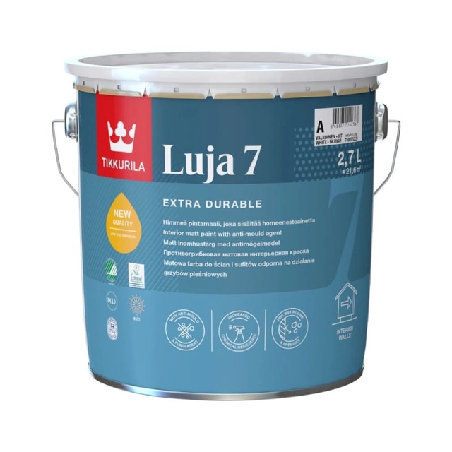 Tikkurila Luja krāsa 7 matēta Bāze A 0,9L