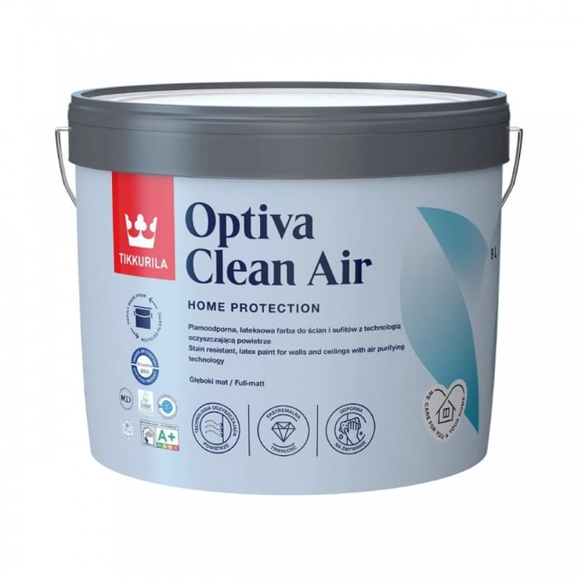 Tikkurila Optiva Clean Air Verfbasis A 9L