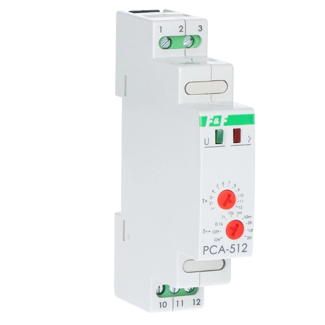 Time transmitter PCA-512 single-function - aversive (delayed disconnection), contact:1P ,U=230V, I=10A, 1 module